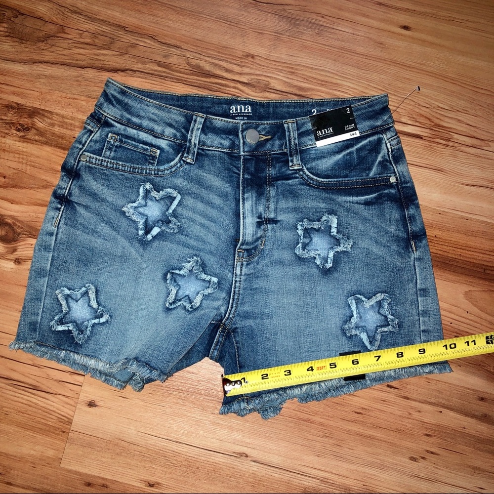 NEW ANA Denim Jean Shorts Blue Size 2 Women’s - Picture 10 of 15
